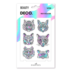 Переводное тату для тела Miami Tattoos Holographic Animals