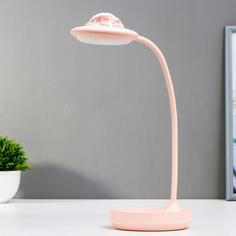 Лампа настольная сенсорная 16482/1PK LED 4Вт USB АКБ розовый 11,8х11,8х40 см Risalux