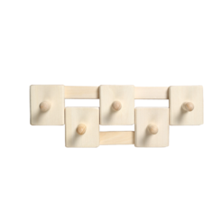 Вешалка деревянная, комбинированная, 5 креплений 36х12,5х7,5 см 4901811 Добропаровъ