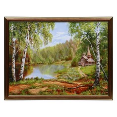 Картина Домик в лесу 40х30 (43*33) см No Brand