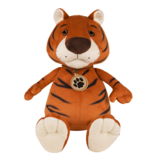 Игрушка мягкая Тигр Толстяк с медальоном, 25 см Maxitoys Luxury