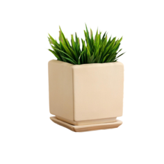 Горшок для цветов "Линос", квадратное, бежевый, керамика, 0.8 л Sima Land
