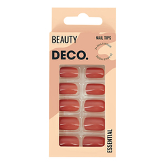 Накладные ногти Deco Essential со стикерами, caramel, 24 шт.