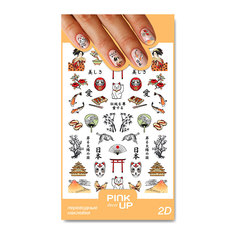 Наклейки для ногтей Pink Up Decor 2D переводные, 41, 3 г