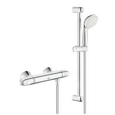 Термостатический смеситель для душа GROHE Grohtherm с душевым гарнитуром, хром (34151004)