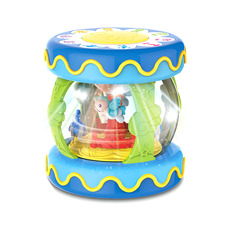 HAUNGER Игрушка развивающая Барабан-карусель большой Голубой 21*21*23 см свет,звукв HE0703 Huanger