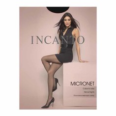 Колготки женские Incanto "MICRONET collant" сетка, Nero, Размер 3/4