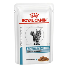 Влажный корм для кошек Royal Canin Sensitivity Control курица, рис в соусе, 85 г