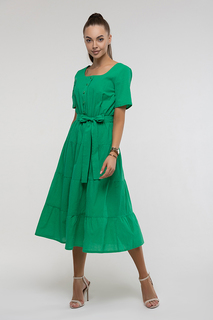 Платье женское Петербургский Швейный Дом 1454 зеленое 52 RU