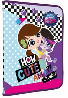 Папка для труда Littlest Pet Shop LPDB-US1-PTRA4 на молнии,формат А4, для девочек.