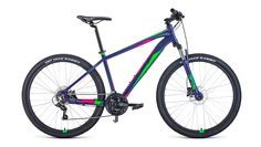 Велосипед Forward Apache 27.5 3.0 Disc 2021 15" фиолетовый/зеленый