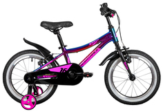Велосипед детский Novatrack Katrina 16 V-Brake 2022, цвет Фиолетовый
