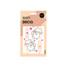Переводное тату для тела Deco Kawaii Collection by Miami tattoos Cute Kitty
