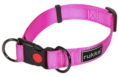 Ошейник Rukka для собак Bliss 45-70 см 30 мм нейлон розовый