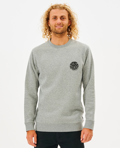 Свитшот мужской Rip Curl WETSUIT ICON CREW серый S