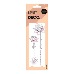 Переводное тату для тела Miami Tattoos Floral Life is Tough
