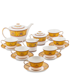 Чайный сервиз 15 пр. на 6 перс. "Арабески" (Arabesca Yellow Pavone)