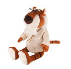 Игрушка мягкая Тигр Степаныч в вязаном свитере и очках, 20 см Maxitoys Luxury
