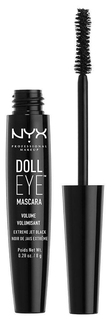 Тушь для ресниц NYX Professional Makeup Doll Eye Mascara Volume Black 8 г