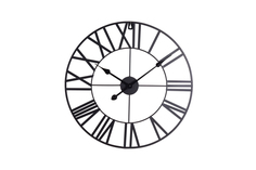 Часы настенные черные 57x57 см Garda Decor