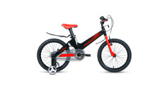 Велосипед Forward COSMO 18 2.0 (18" 1 ск.) 2022, черный/красный, IBK22FW18202