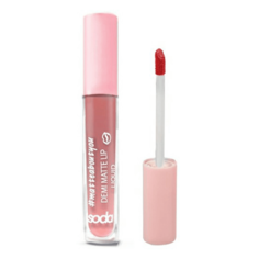 Губная помада Soda Demi matte lip liquid матовая, жидкая, 001 so cute, 4 мл
