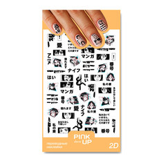 Наклейки для ногтей Pink Up Decor 2D переводные, 43, 3 г