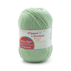 Пряжа из Троицка Пчелка 100 г, 500 м (100% акрил) (448 светло-оливковый), 10 мотков