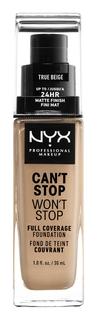 Тональная основа NYX Professional MakeUp Cant Stop Wont Stop, 08 True Beige, 30 мл