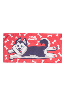 Спортивное полотенце MadWave Microfiber Towel Husky 40x80 красный