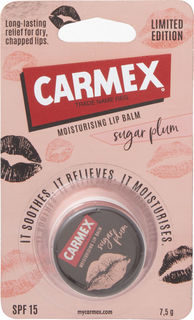 Бальзам для губ Carmex солнцезащитный и увлажняющий SPF 15 с запахом сахарной сливы 7.5г
