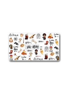 Слайдер FORNAILS, водные наклейки для дизайна ногтей 129 Гарри Поттер, фильм, Хогвардс