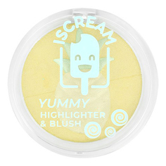 Хайлайтер-румяна Iscream Yummy 2в1, 03 pineapple story, 43 г
