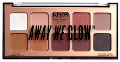 Тени для век NYX Professional Makeup Away We Glow Shadow Palette 01