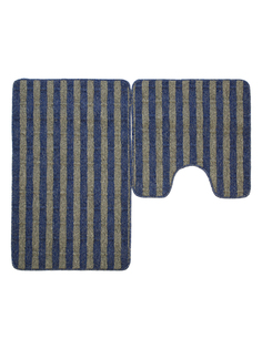 Набор ковриков для ванной Kamalak tekstil ECO голубой 50х50 и 50х80 арт. УКВ-10140