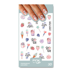 Наклейки для ногтей Pink Up Decor 3D переводные, 57