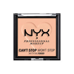 Пудра для лица NYX PROFESSIONAL MAKEUP CANT STOP WONT STOP матирующая тон 03 light medium