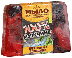 Косметическое мыло в баню "100% мужчине", ручная работа Банная забава