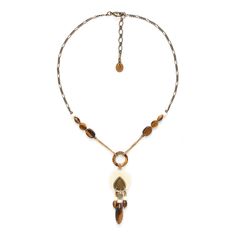 Колье из бижутерного сплава с тигровым глазом 47,5 см Nature Bijoux NB21.1-15-41463