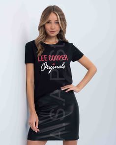 Футболка женская Lee cooper MT4A119348AS2LC2-BLK черная 2XL