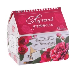 Планер - шкатулка «Лучший учитель», 50 листов, 16х15х12 см Art Fox