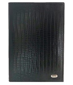 Обложка для паспорта унисекс PETEK 581 черная
