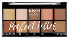 Тени для век NYX Perfect Filter Shadow Palette 01 Golden Hour