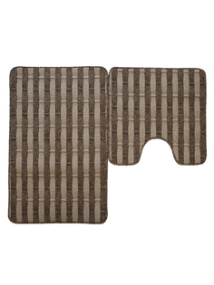Набор ковриков для ванной Kamalak tekstil ECO бежевый 50х50 и 50х80 арт. УКВ-10139