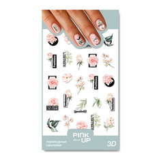 Наклейки для ногтей Pink Up Decor 3D переводные, 58