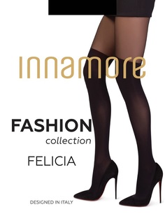 Колготки фантазийные Innamore "Felicia. Имитация Ботфорт" nero