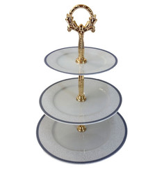 Этажерка 3-х ярусная Thun "Опал Голубые пластины" 232381