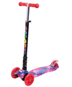 Детский самокат Market toys lab складной Galaxy красный