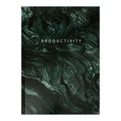 Колледж-тетрадь А4, 160 л, твёрдая обл, сшивная, Productivity, глянц лам, кл, блок 60 г/м2 Канц Эксмо