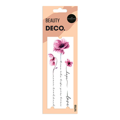 Переводное тату для тела Miami Tattoos Floral Love Hope